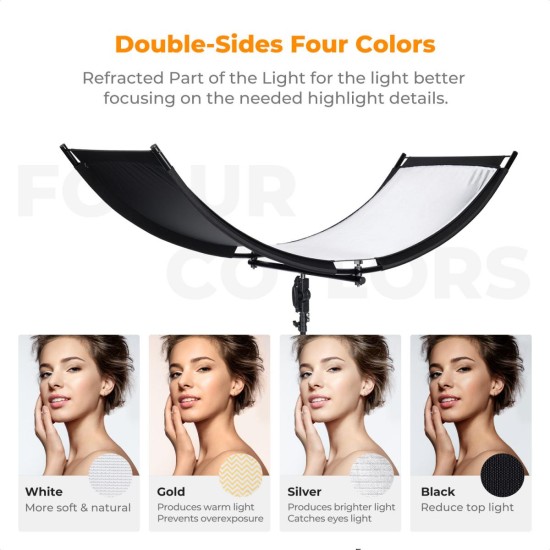 K&F Concept Curved Reflector U-Shaped Reflector